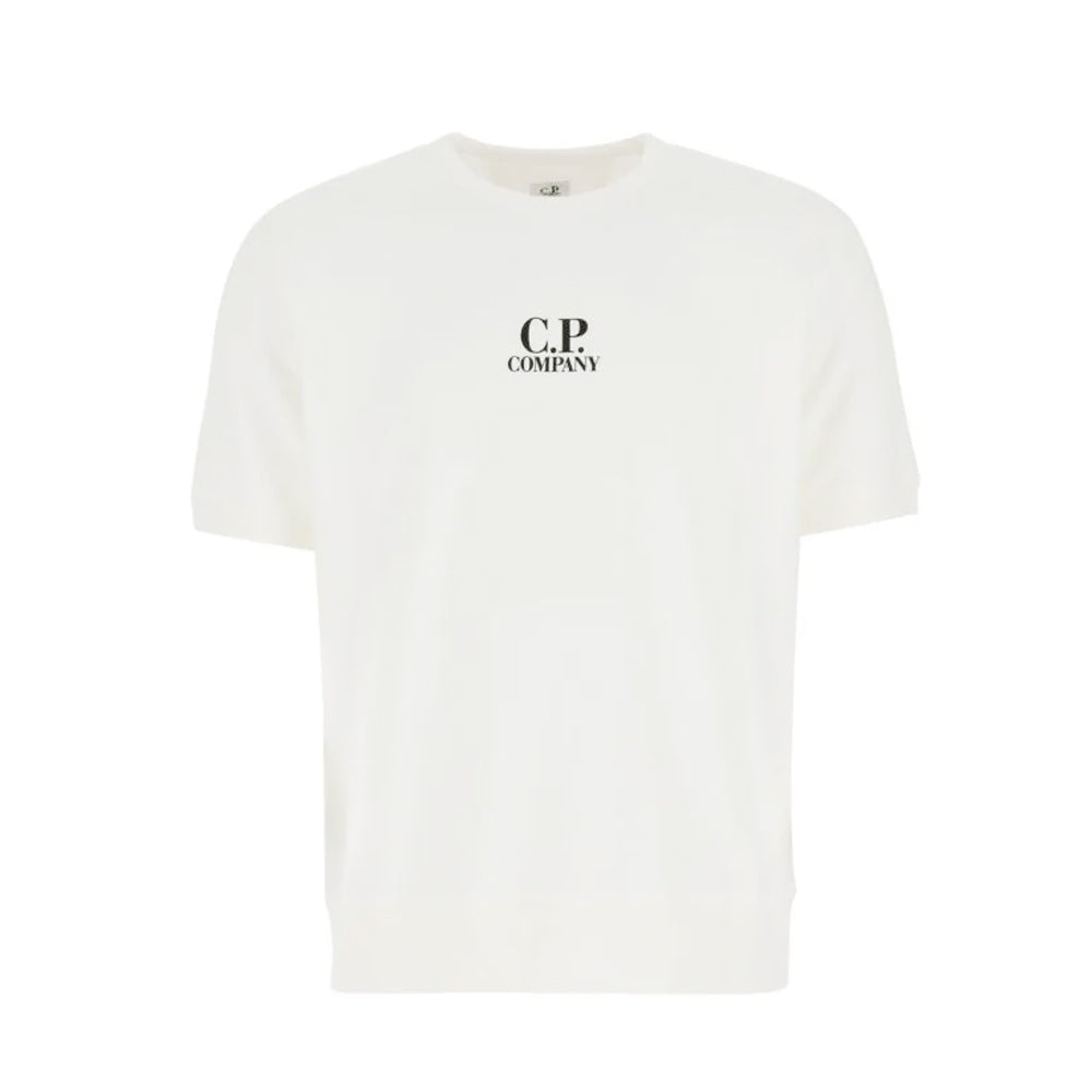 CP Company Logo Print Short Sleeve T-Shirt White Men