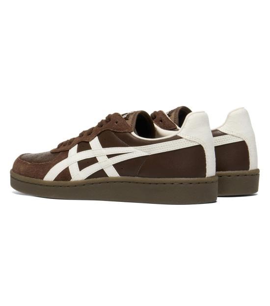 Onitsuka Tiger GSM Leather Sneakers for Men 1183A353 200 DARK BROWN CREAM DOM