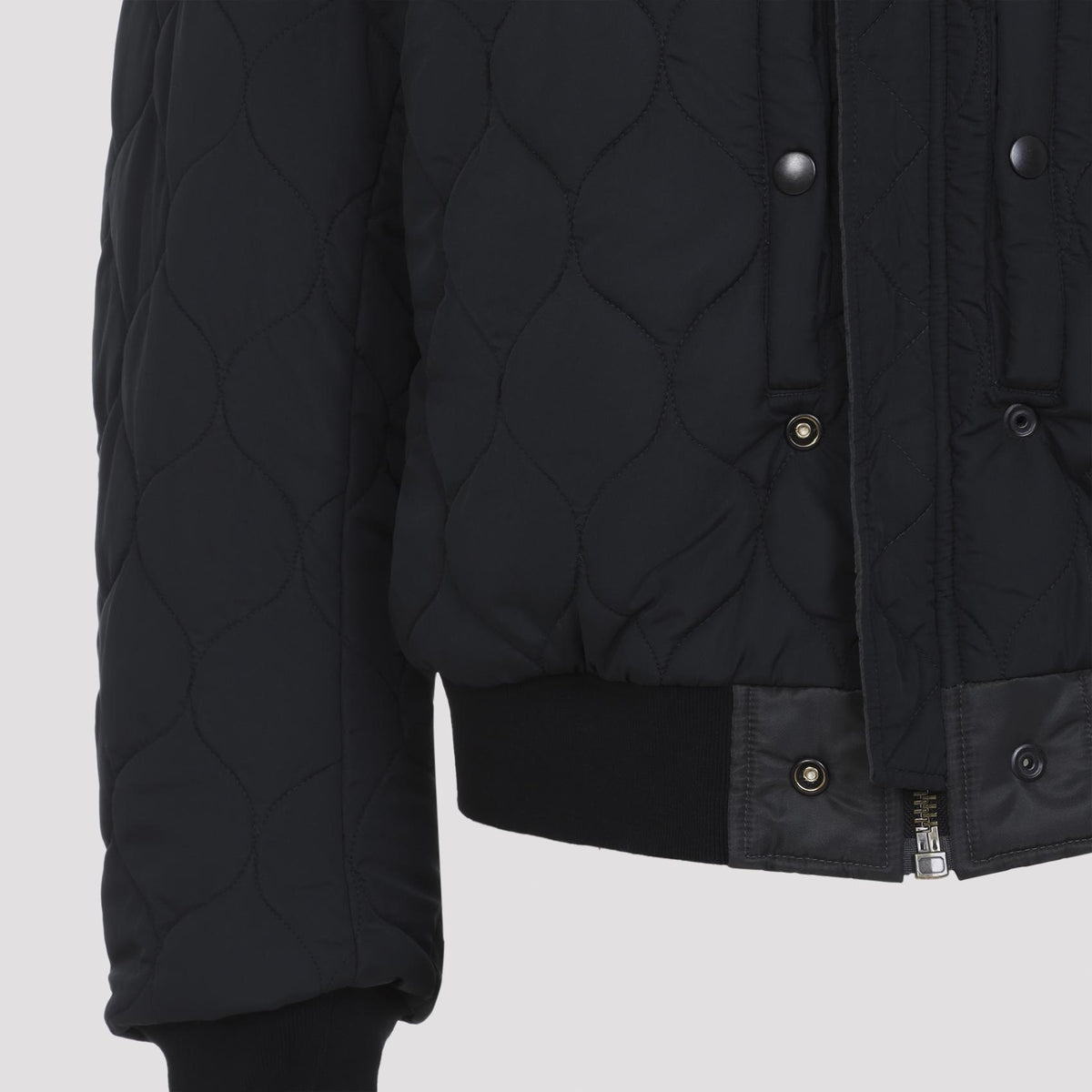 Maison Margiela Black Nylon Bomber Jacket for Men