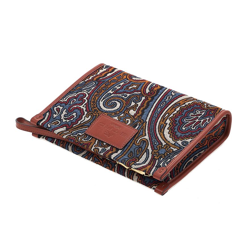 Etro Leather Clutch Bag Black Women’s