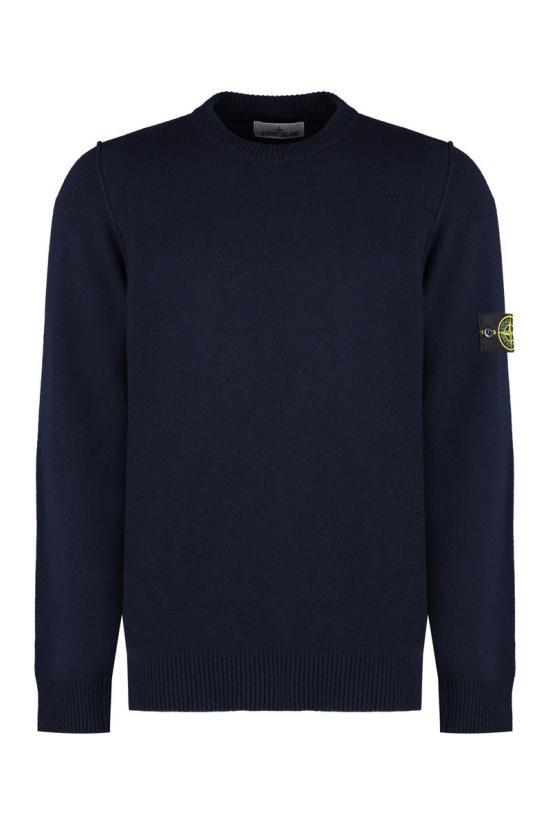 STONE ISLAND Lambswool Knit Cardigan for Men