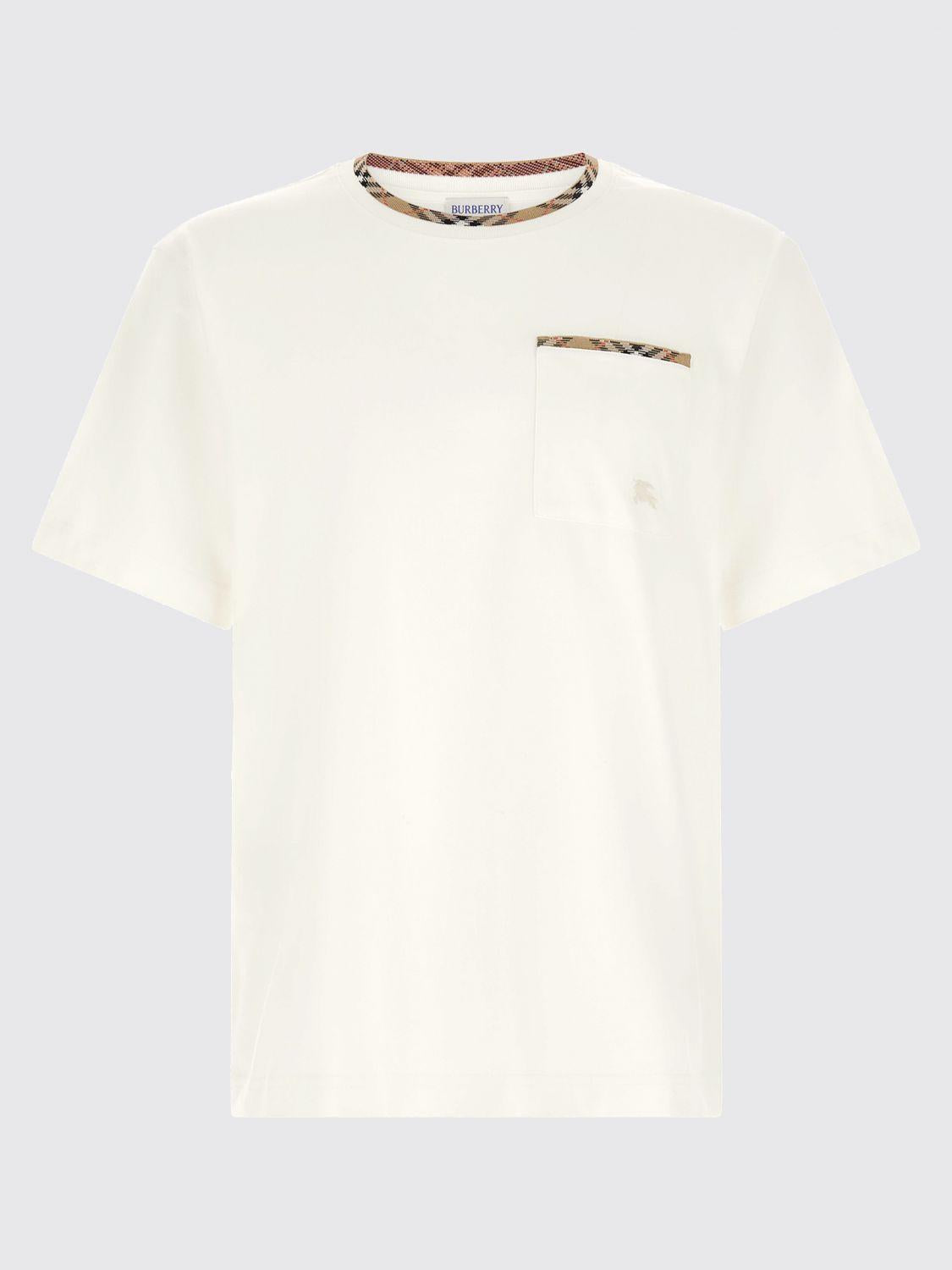 BURBERRY Short Sleeve Cotton T-Shirt for Men