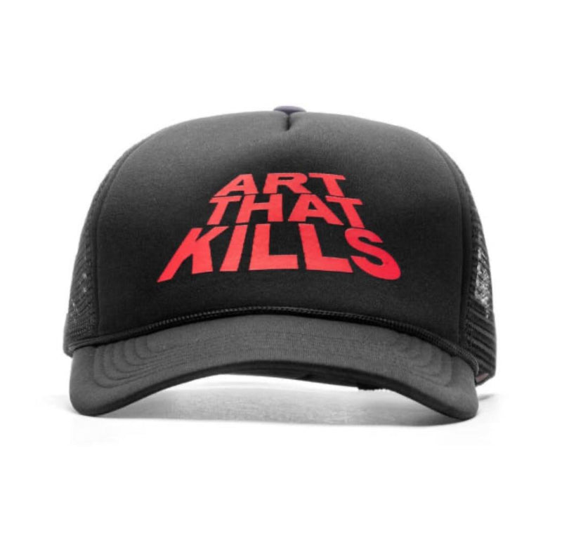GALLERY DEPT. Black ATK Stack Logo Trucker Cap ATKS 9100