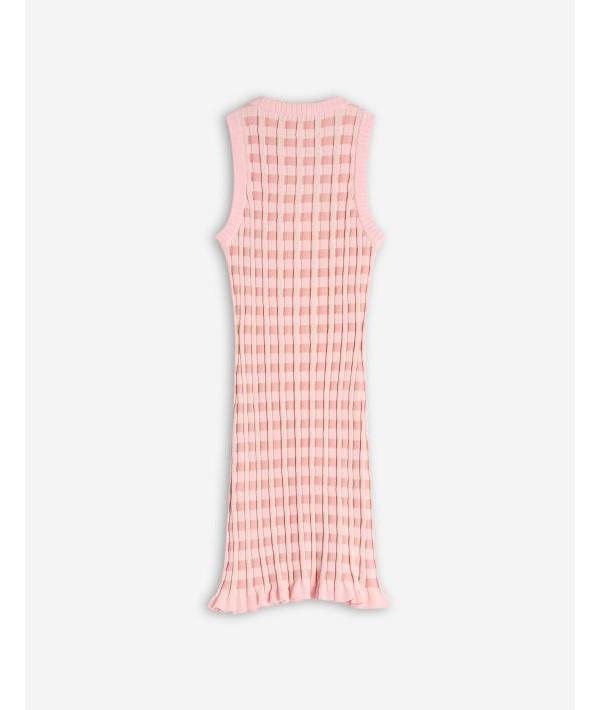 Maison Kitsune Baby Fox Patch Check Short Dress OW01606 KT1120 0139