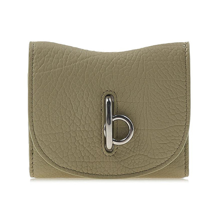 BURBERRY Rocking Compact Leather Bifold Wallet for Women