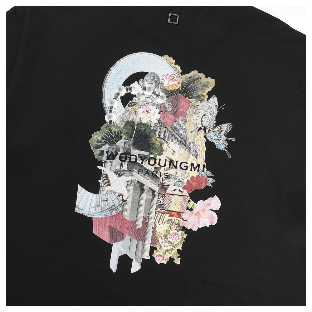 WOOYOUNGMI City Graphic T-Shirt Black Men’s