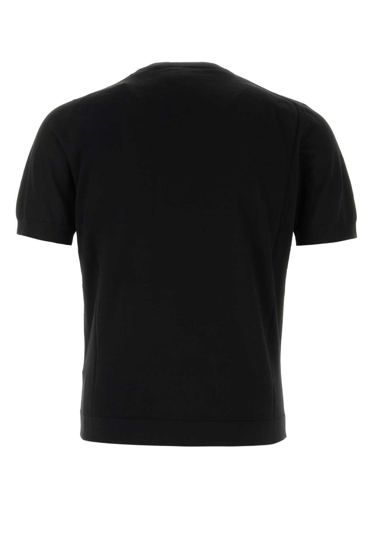 PRADA Black Knit Short Sleeve T-Shirt
