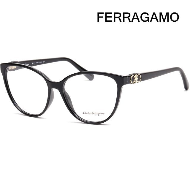 Ferragamo Cat Eye Acetate Eyeglass Frames Unisex SF2901 001