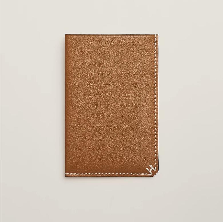 HERMES H Sellier Card Holder Wallet Gold H084859CA37