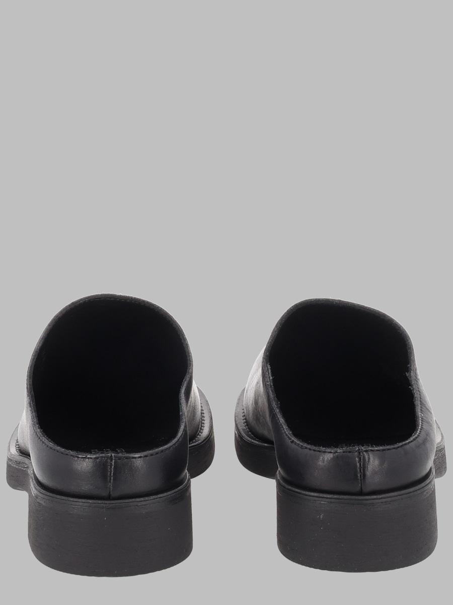 Maison Margiela Black Leather Espadrille Loafers