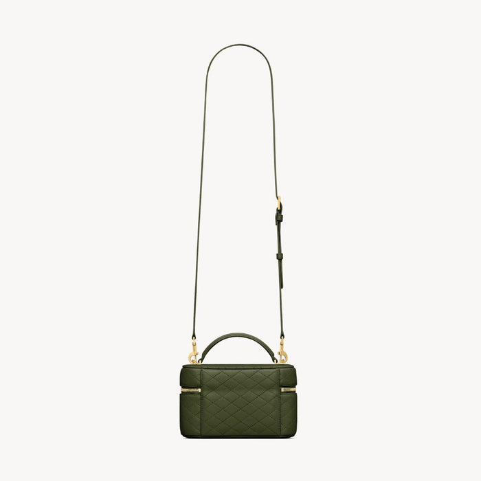 Saint Laurent Gaby Medium Vanity Bag Olive Wood Shoulder Bag