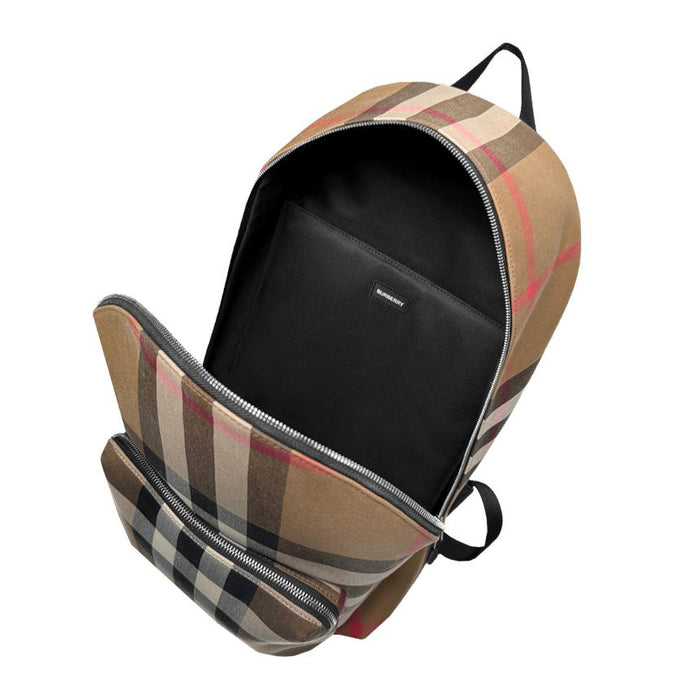 BURBERRY House Check Jeff Canvas Backpack Beige 80845501
