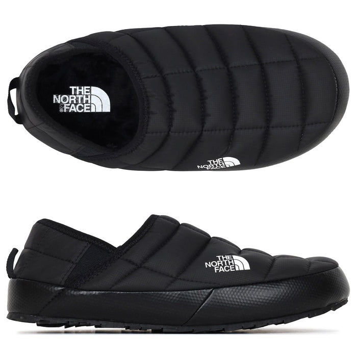 The North Face Black/White ThermoBall Traction Padded Mule Slippers