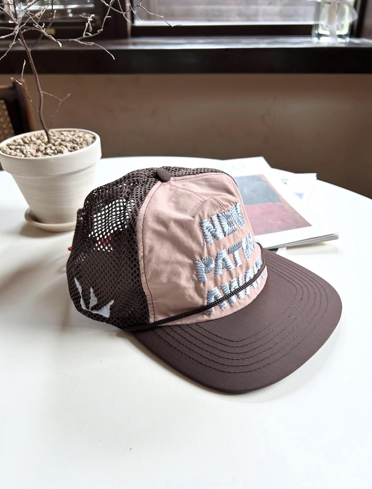 Woods Beige Alex Jono x Woods New Pass Await Trucker Hat Unisex