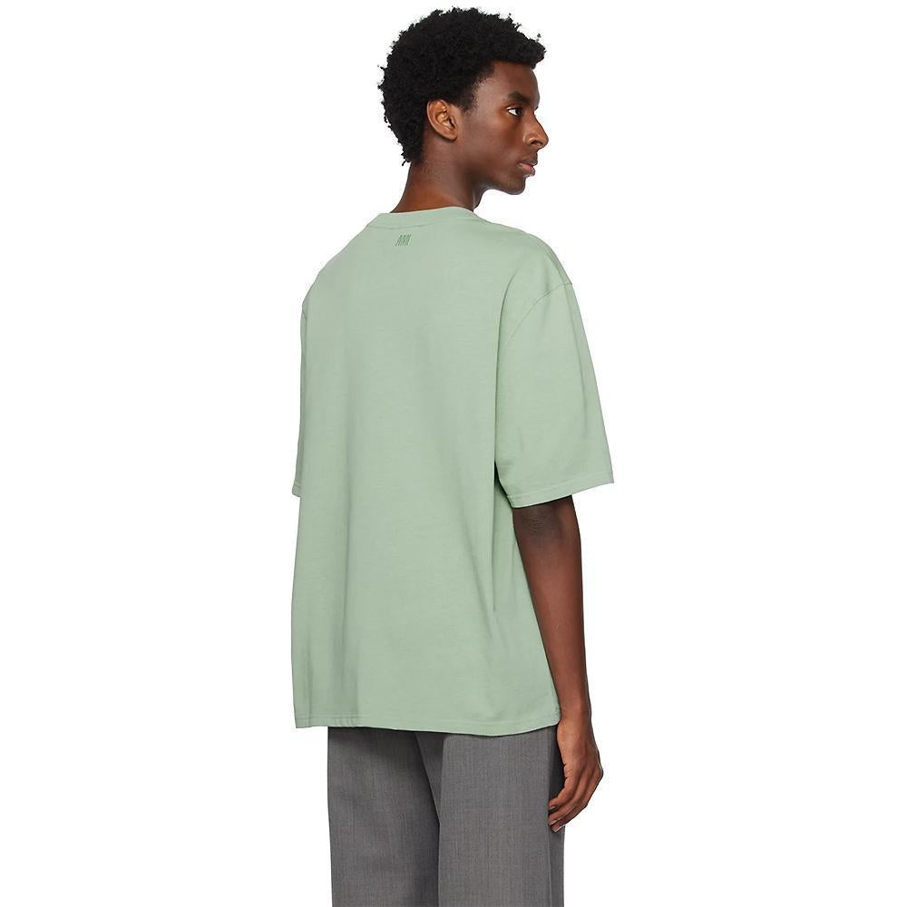 AMI Organic Cotton Jersey T-Shirt Green Jade Unisex
