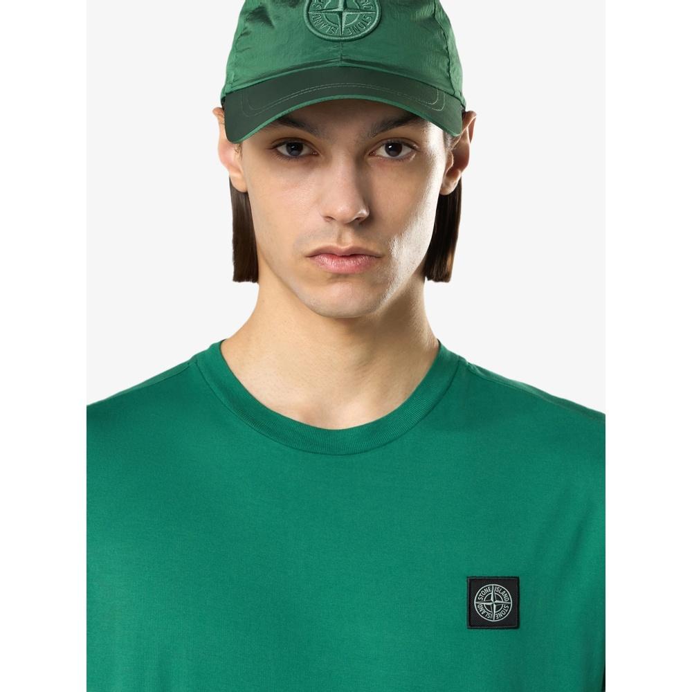 STONE ISLAND Cotton Jersey Short Sleeve T-Shirt for Men