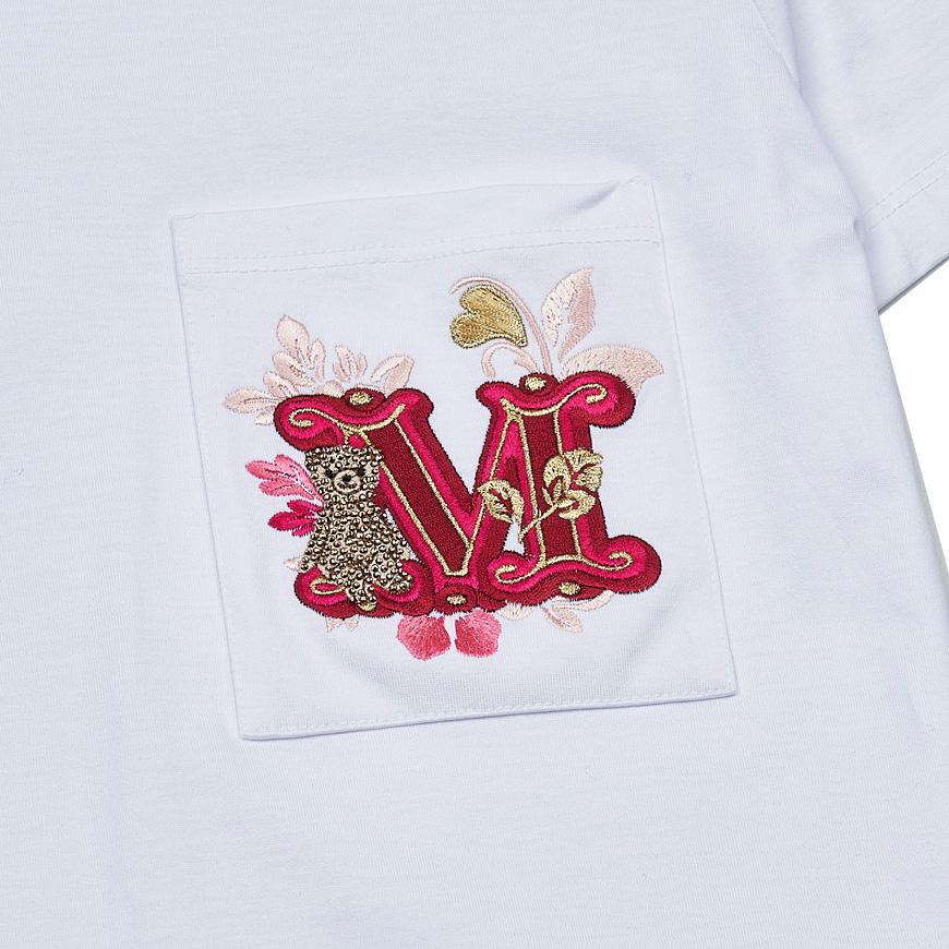 Max Mara Women’s Embroidered Pocket Jersey T-Shirt 004
