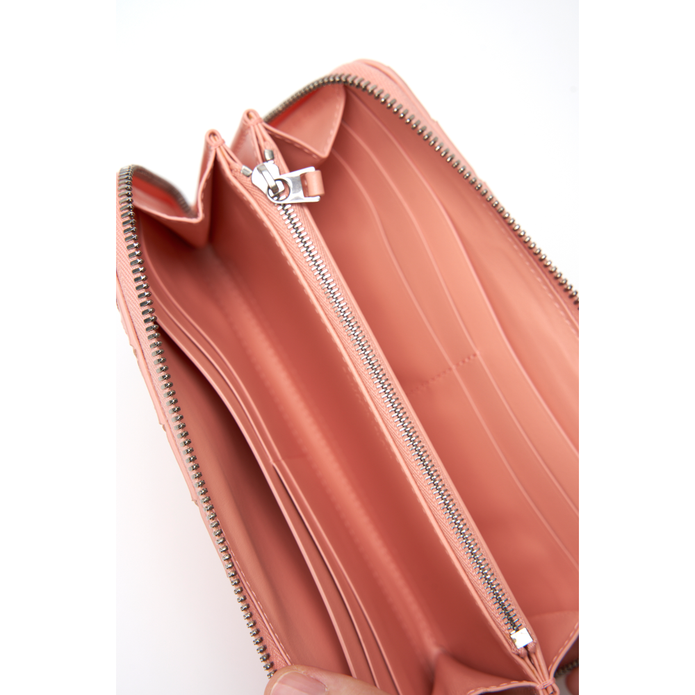 Bottega Veneta Intrecciato Leather Zip-Around Long Wallet