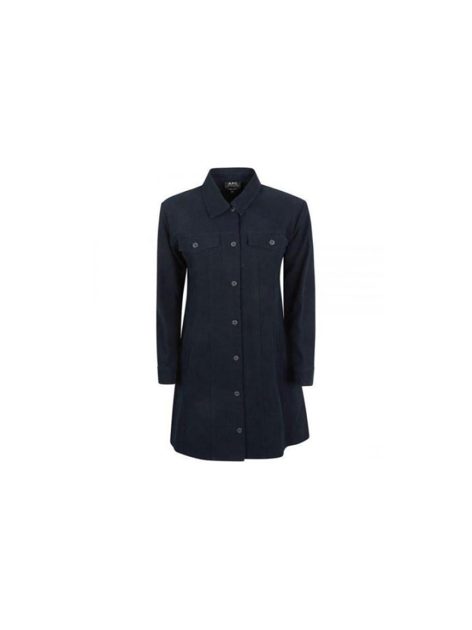 A.P.C. Alpine Denim Midi Dress COFCN F35038 IAK