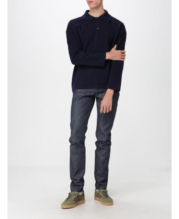 A.P.C. Manuel Wool Knit Polo Shirt for Men H23454 IAK