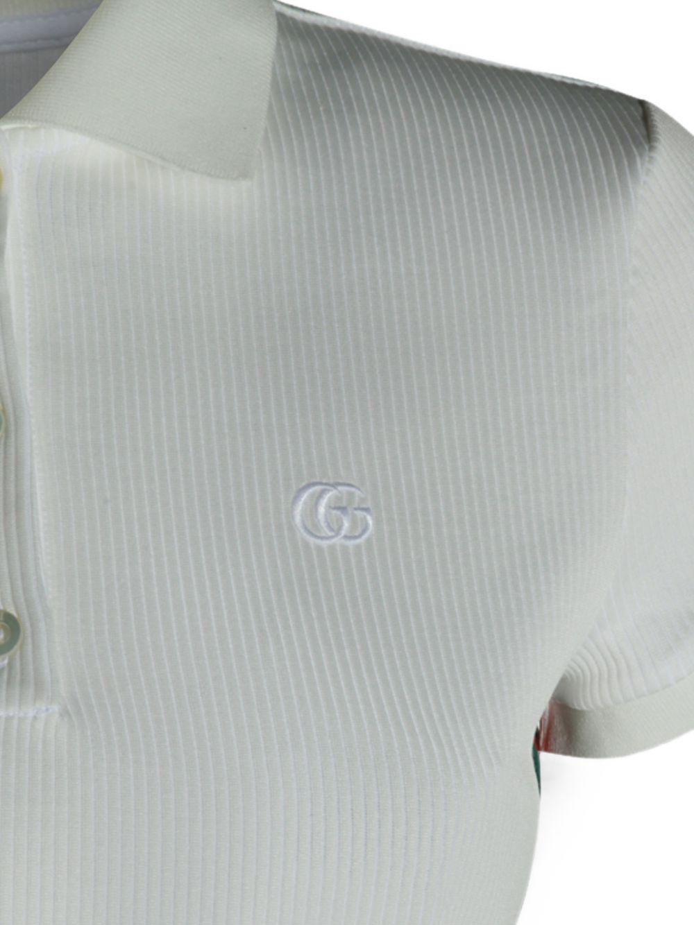 GUCCI Black Cotton Short Sleeve Polo Shirt