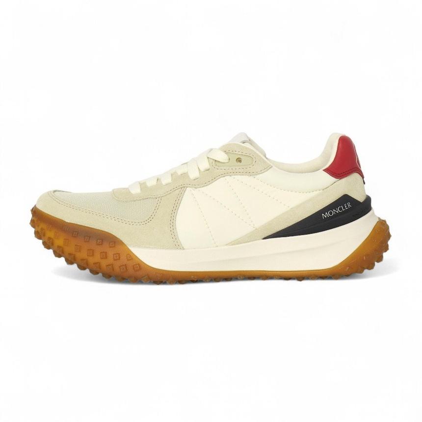 Moncler City Trek Men’s Leather Low-Top Sneakers White