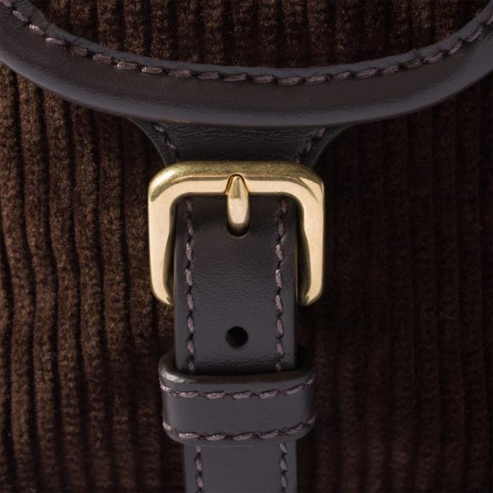 Miu Miu Corduroy Backpack Large Brown