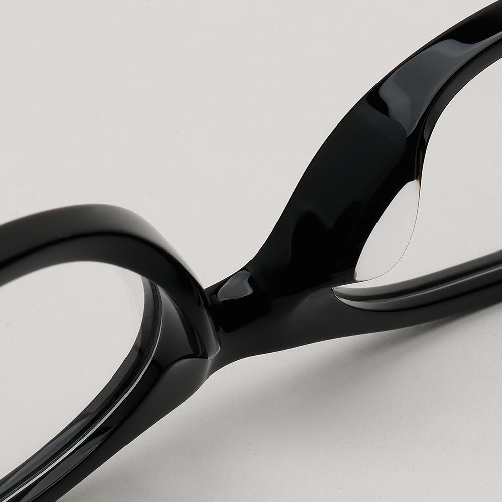 Miu Miu Silver Oval Acetate Eyeglass Frames Unisex Asian Fit MU03ZVF 16K1O1