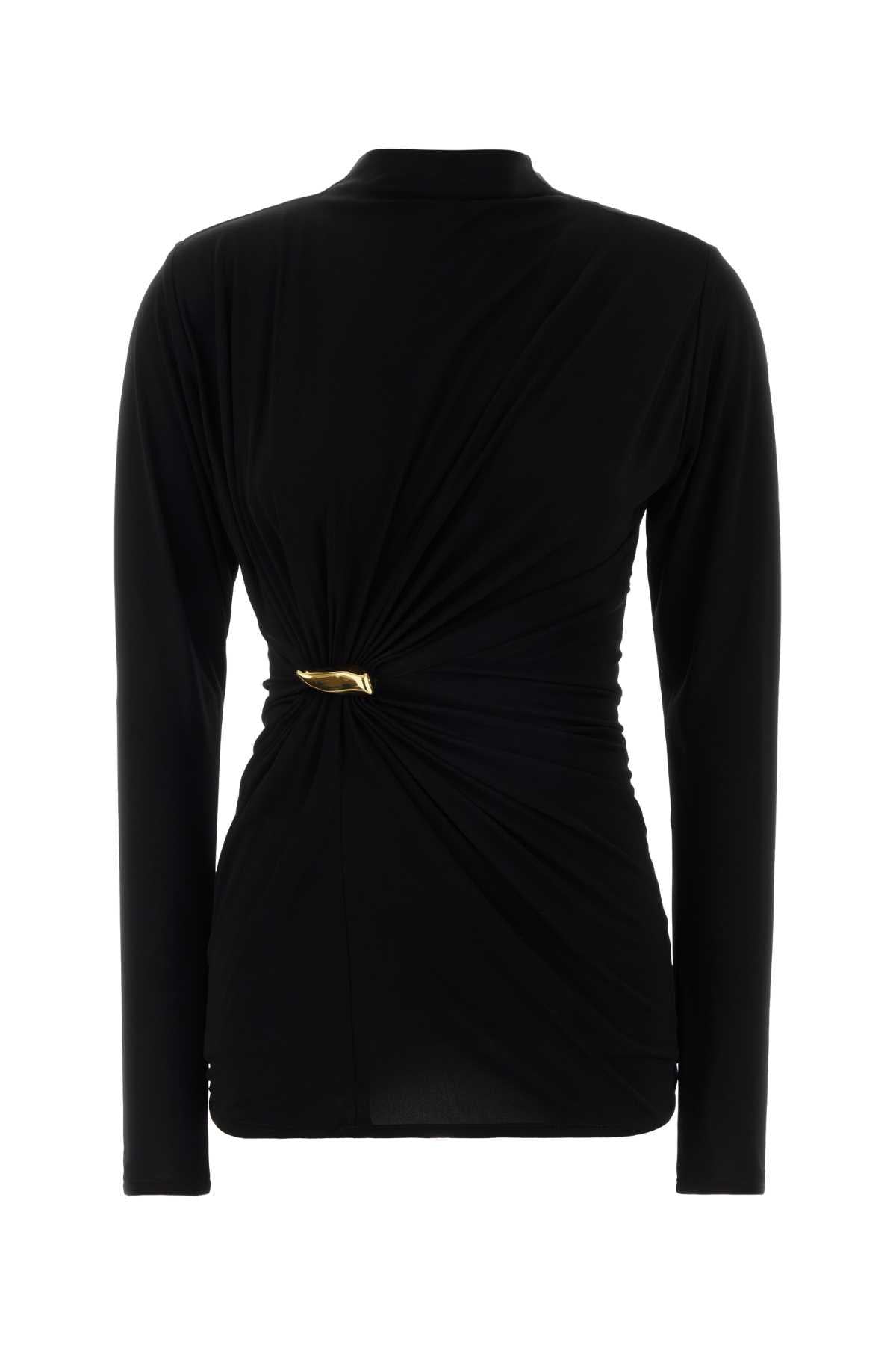 Bottega Veneta Black Knit Short Sleeve T-Shirt