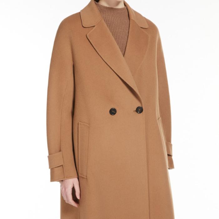 Max Mara Evano Camel Long Coat 2429016103600 045 EBANO