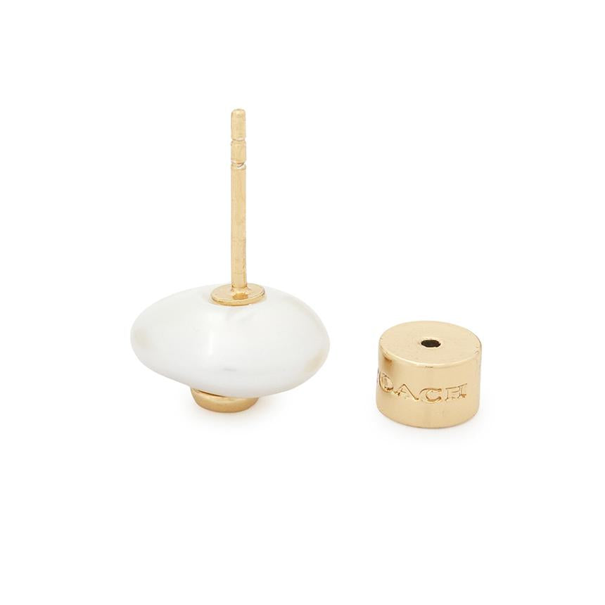 Coach Coin Pearl Women's Earrings 351511 GLD 107