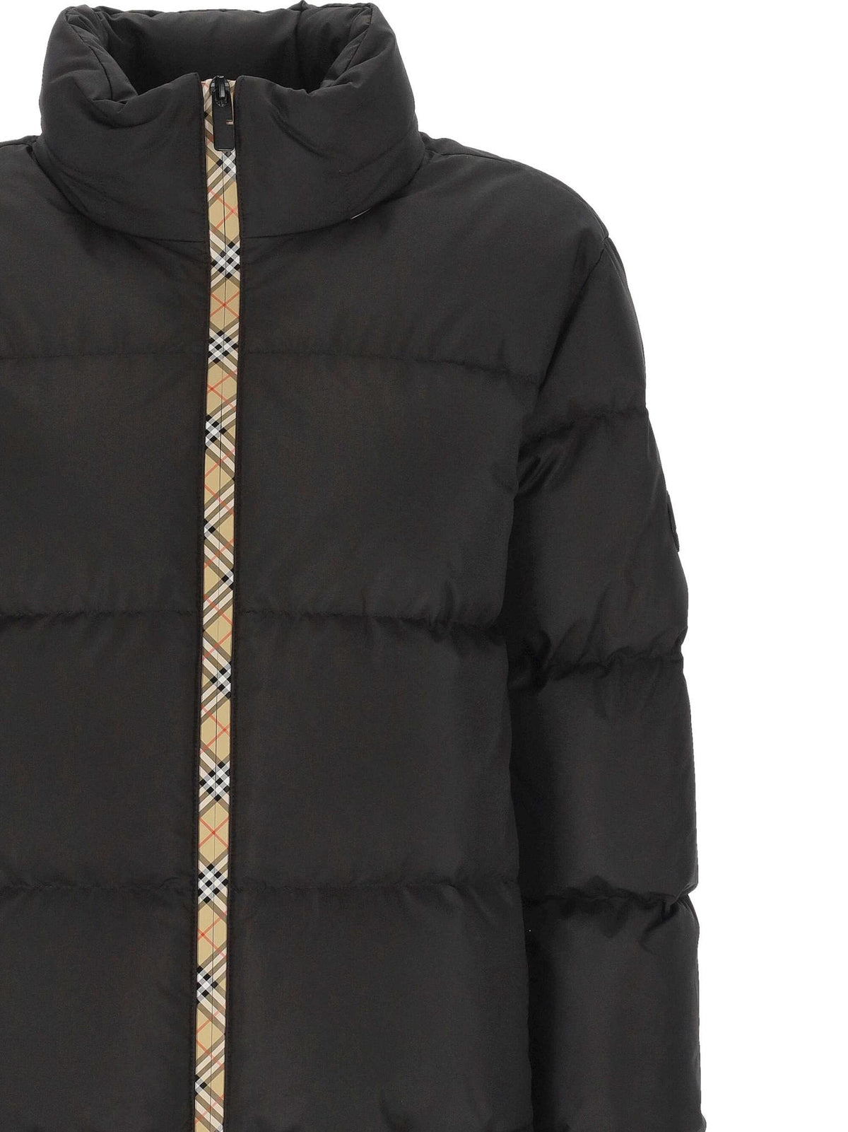 BURBERRY Black Down Puffer Jacket Women