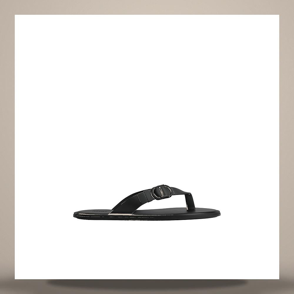 DIOR Dway Riva Rubber Sandals Black 3SA152ACG H900