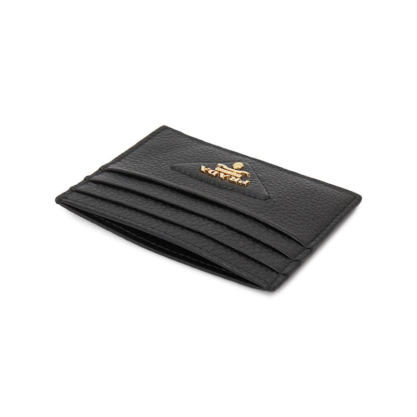 PRADA Saffiano Leather Card Holder Wallet for Women