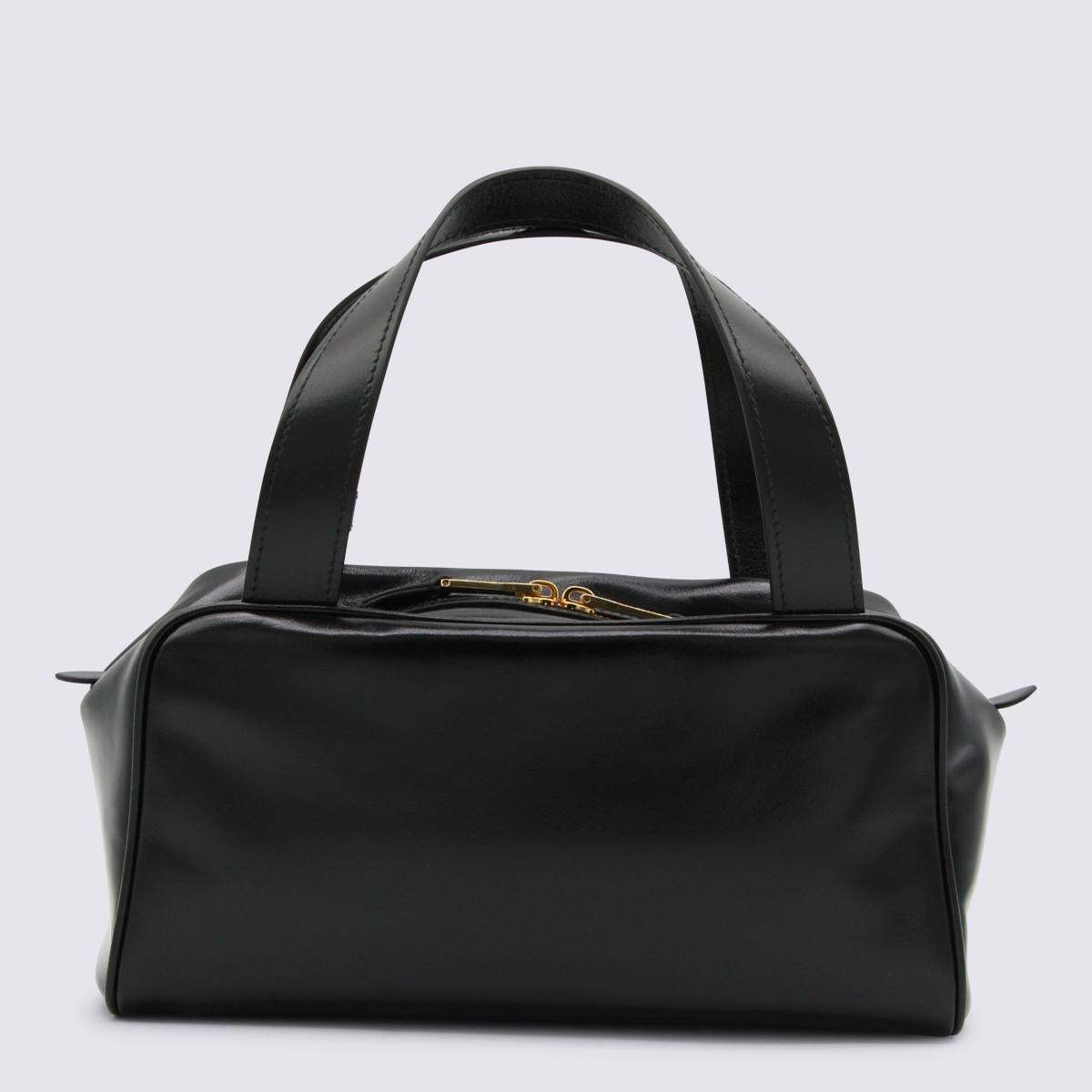 Miu Miu Black Leather Tote Bag