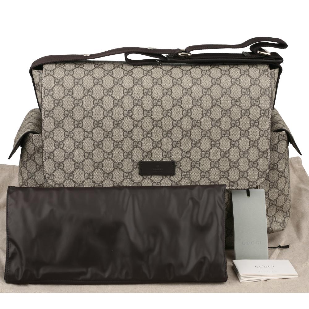 GUCCI Supreme Canvas Baby Diaper Changing Bag Crossbody