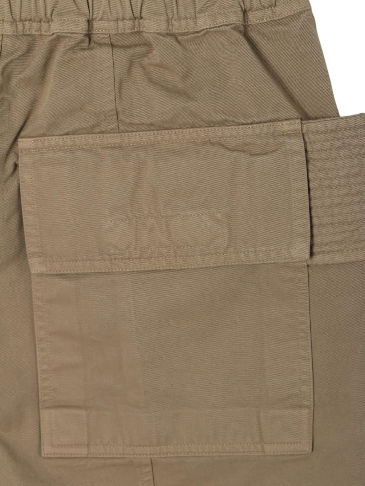 Rick Owens DRKSHDW Wide Creatch Cargo Pants Dirty Pearl Cotton Twill