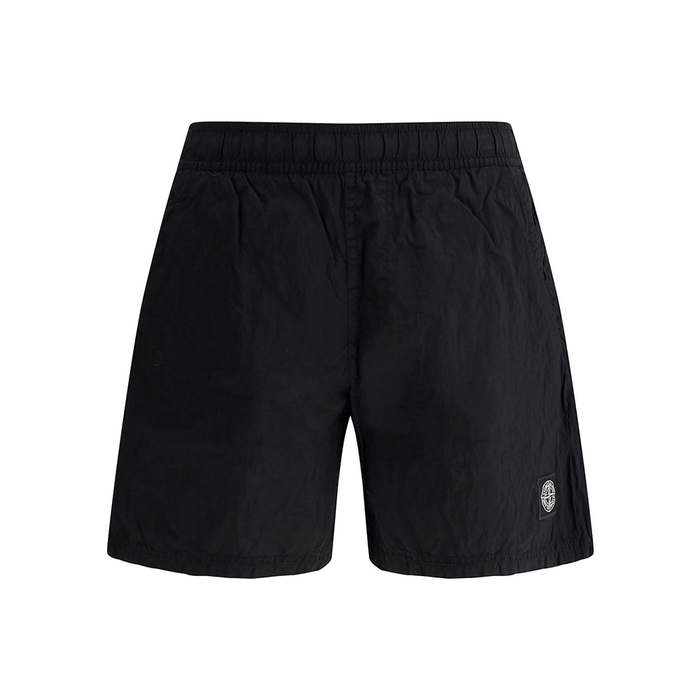 STONE ISLAND Econyl Nylon Cargo Shorts Black Men