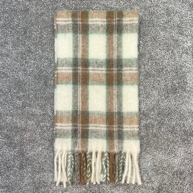 A.P.C. Elie Fringe Alpaca Wool Scarf Muffler TAH