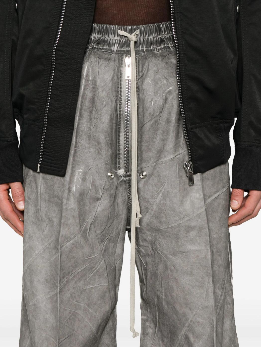 Rick Owens DRKSHDW Geth Belas Dark Dust Foil Cotton Poplin Cargo DU01E3378 PF 78