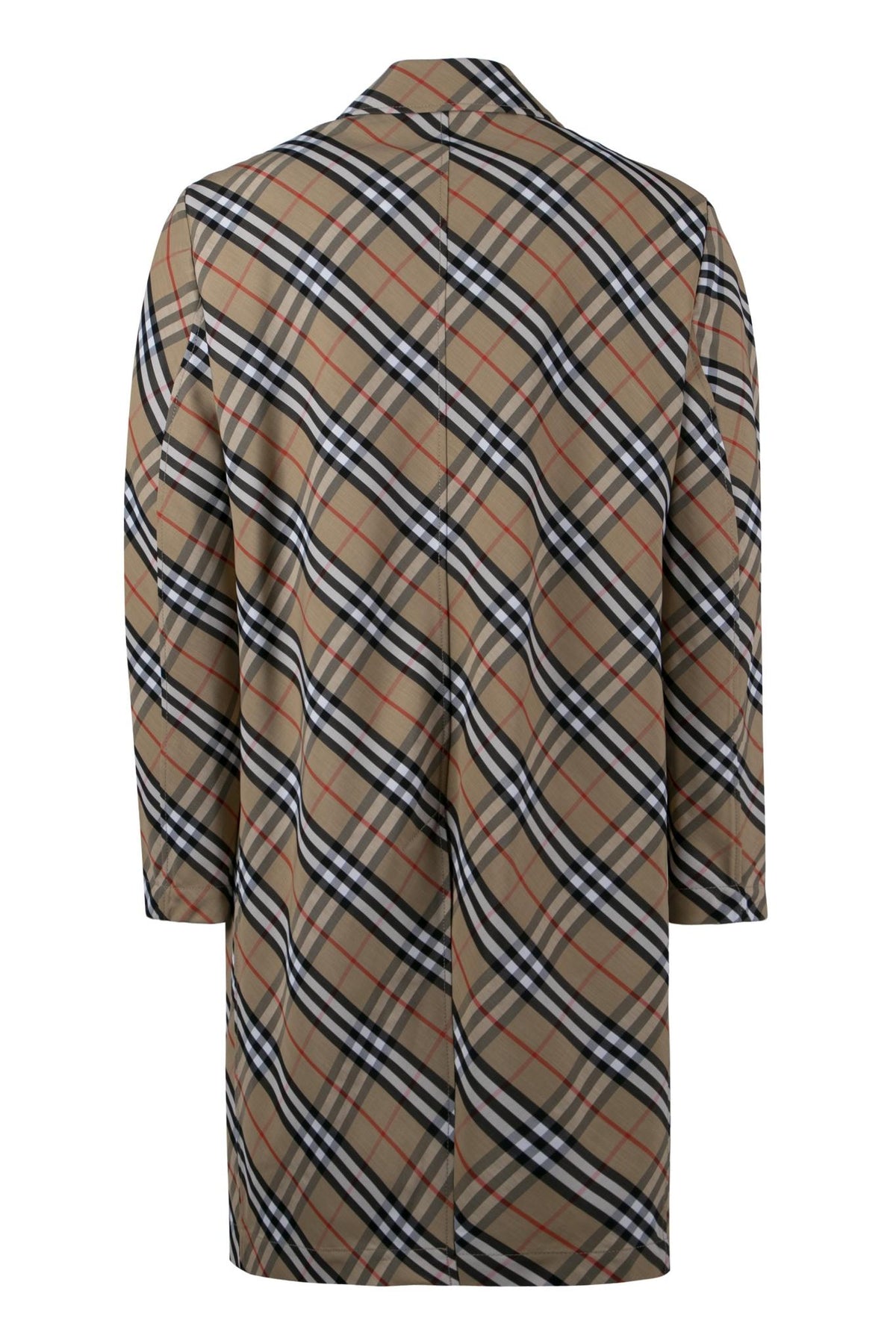 BURBERRY Beige Cotton Gabardine Double-Breasted Trench Coat