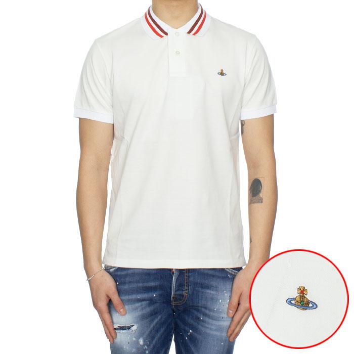 Vivienne Westwood Logo Classic Polo T-Shirt Navy Cotton Men
