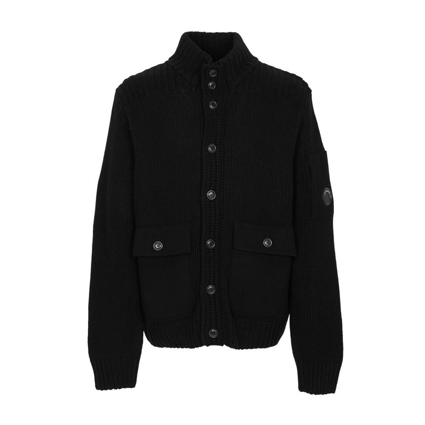 CP Company Men’s Knit Cardigan Black