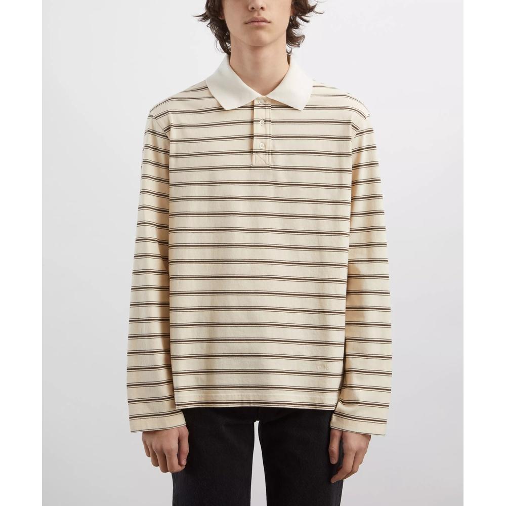 A.P.C. Men’s Long Sleeve Stripe Polo Shirt