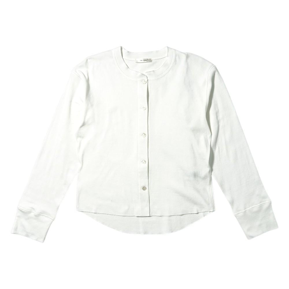 The Row Japanese Cotton Henley Neck T-Shirt White