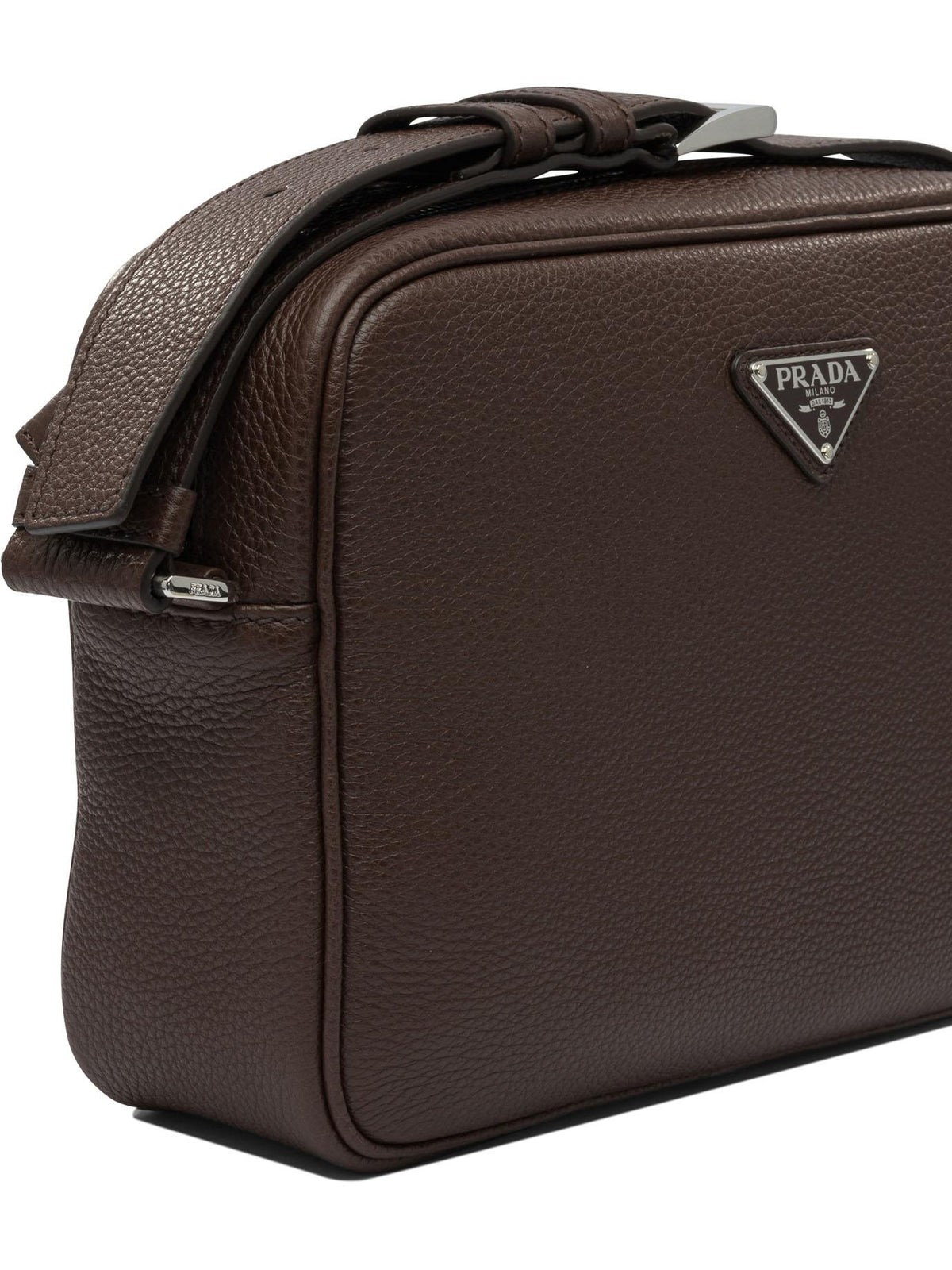PRADA Black Saffiano Leather Crossbody Bag for Men
