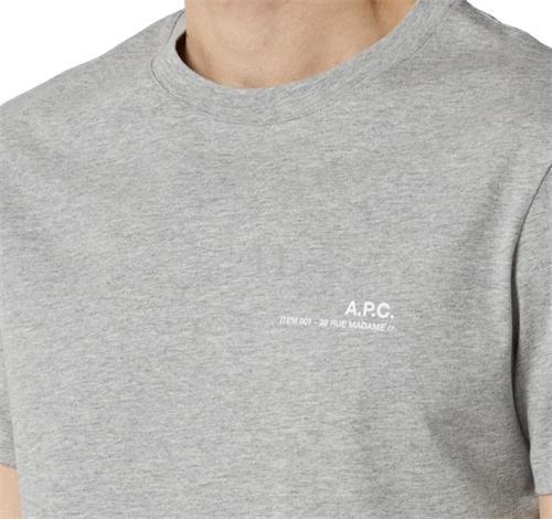 A.P.C. Short Sleeve T-Shirt Navy Cotton Men's Tee