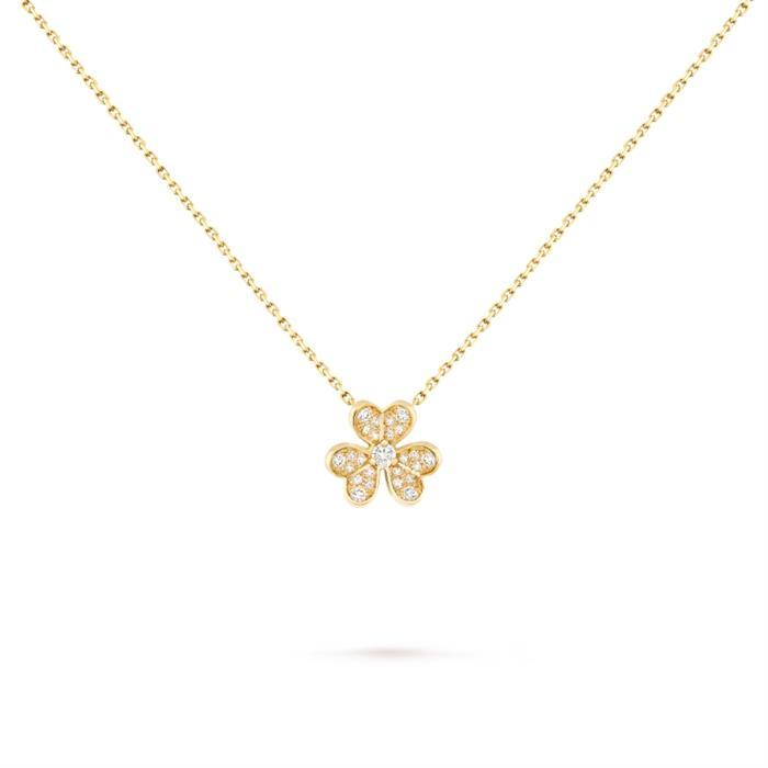 Van Cleef & Arpels Frivole Mini Pendant Necklace Gold