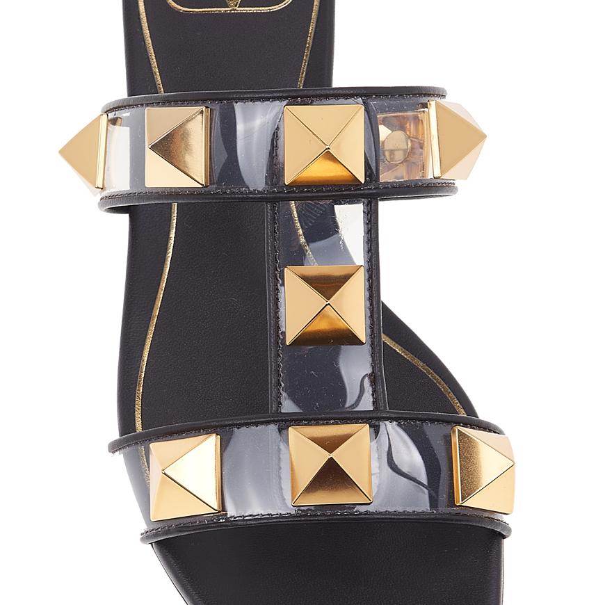 VALENTINO Garavani Women’s Roman Stud Sandals White Leather