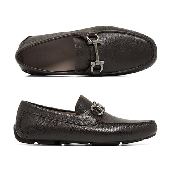Ferragamo Black Leather Men's Loafers FERRAGAMO 02 C398 0755611
